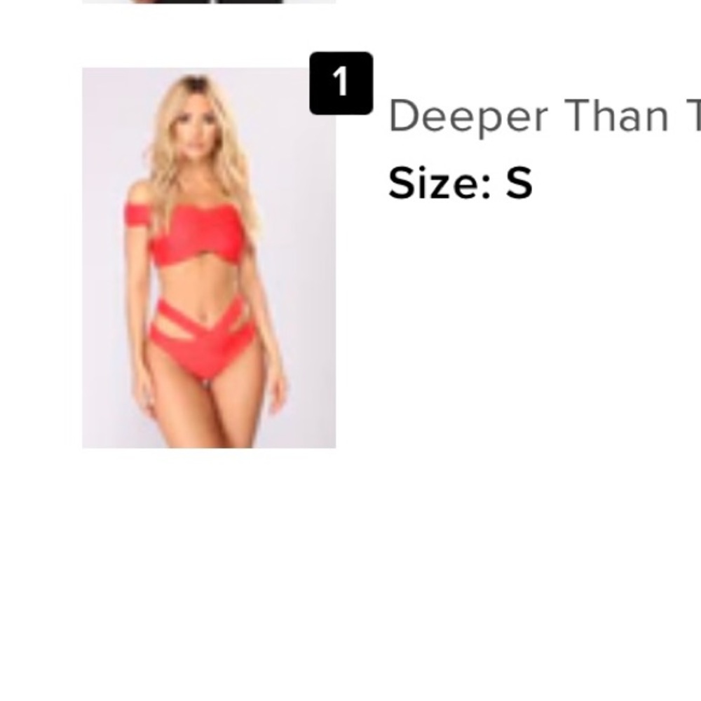 Fashion Nova: Deeper than the sea bikini set
